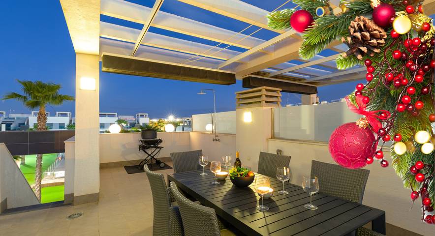 Vakantieappartement voor 6 personen, with tuin and uitzicht op het meer as well as zwembad, met huisdier in Guardamar del Segura