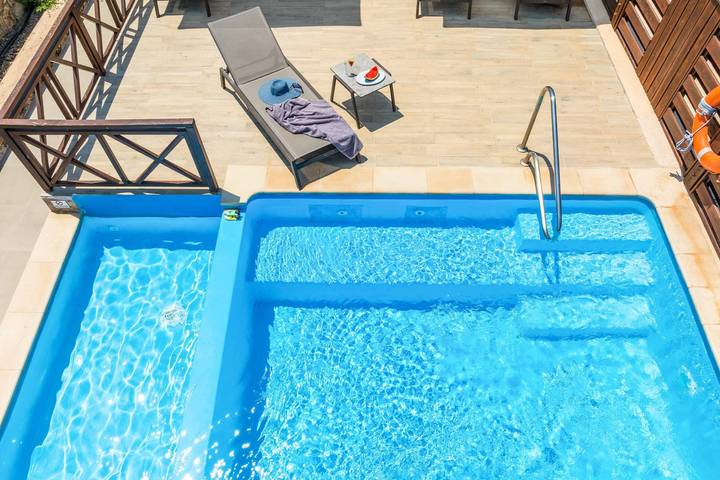 Location de vacances pour 4 personnes, avec terrasse et piscine à Lindos - 4