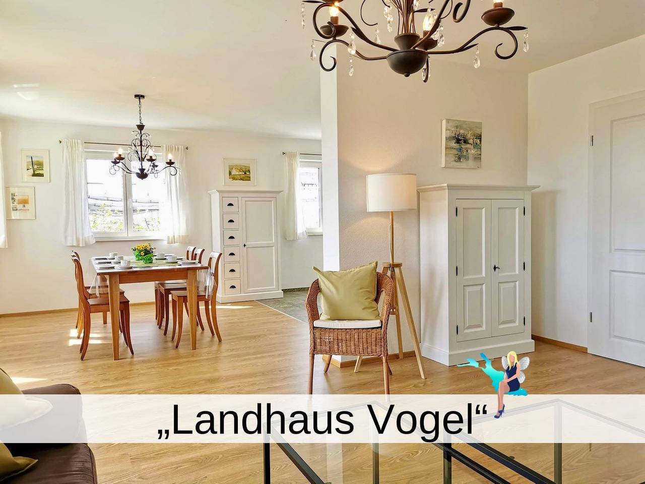 Landhaus Vogel - Lichtdurchflutete Ferienwohnung im Landhausstil mit Balkonen in Wasserburg (Bodensee), Bayerisch Schwaben