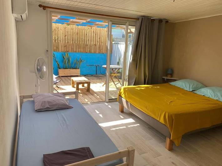 Location de vacances pour 6 personnes, avec terrasse dans la Ravine Blanche