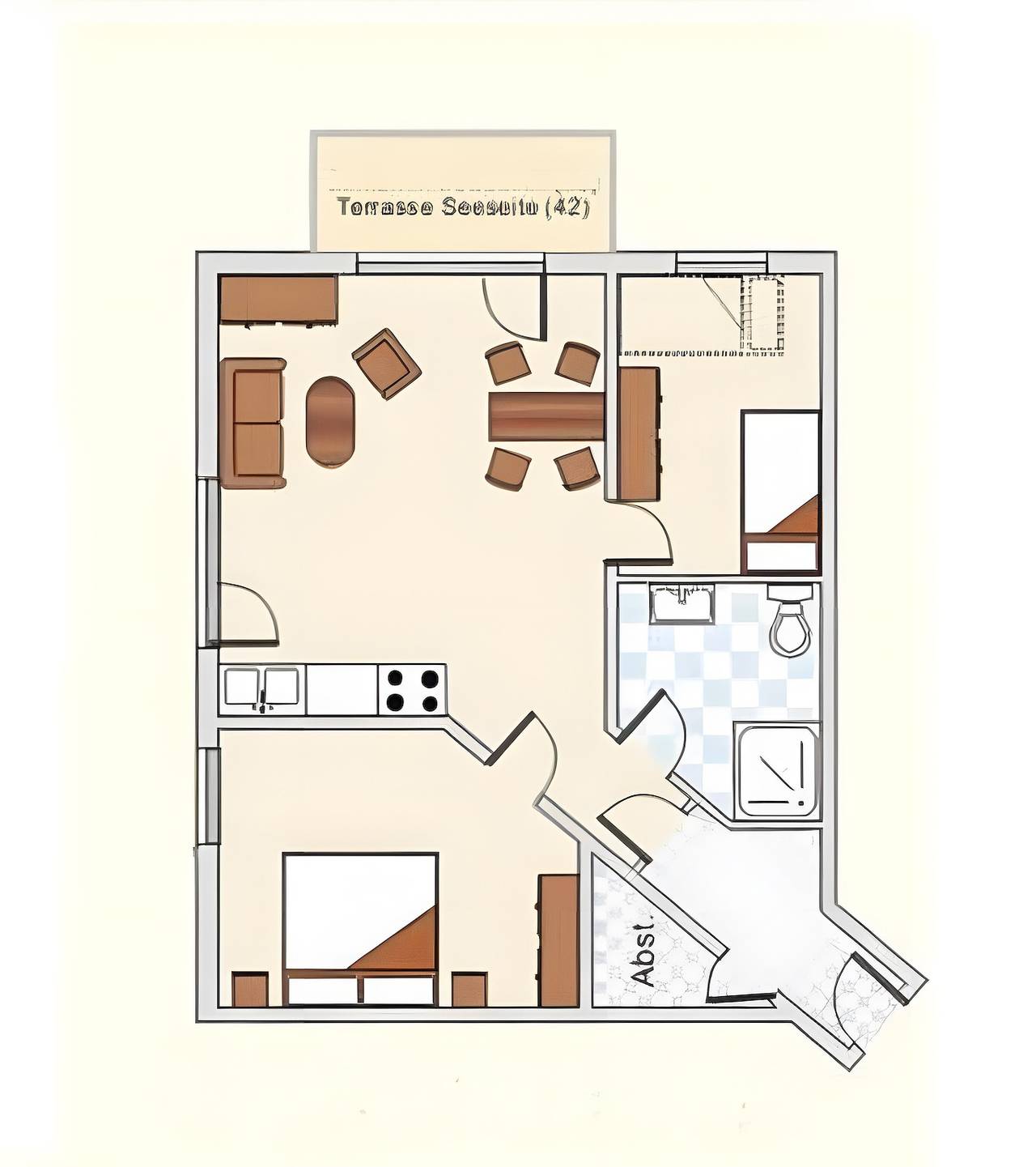 Ganze Wohnung, Ferienwohnung Albatros für 5 Personen (65 m²) eigener Strandzugang im Seebad Breege-Juliusruh in Breege, Rügen