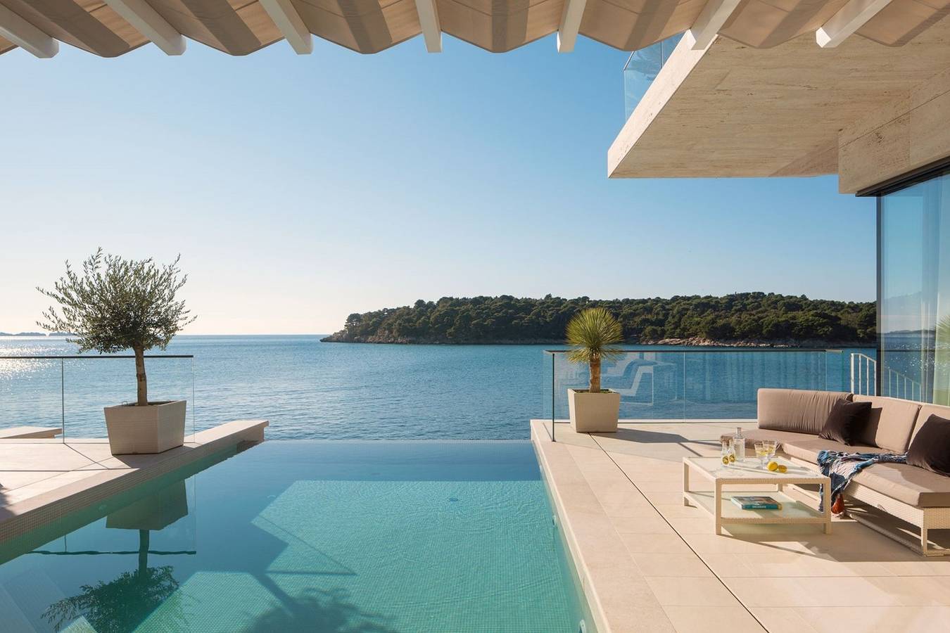 Willa dla 10 osób z balkon in Zaton, Grad Dubrovnik