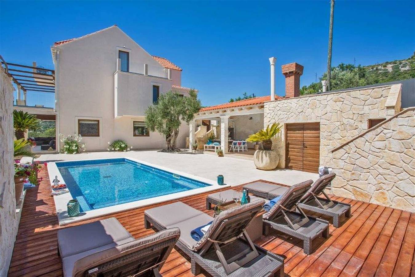 Luxusvilla Dolce Vita mit Swimming Pool in Orasac, Grad Dubrovnik