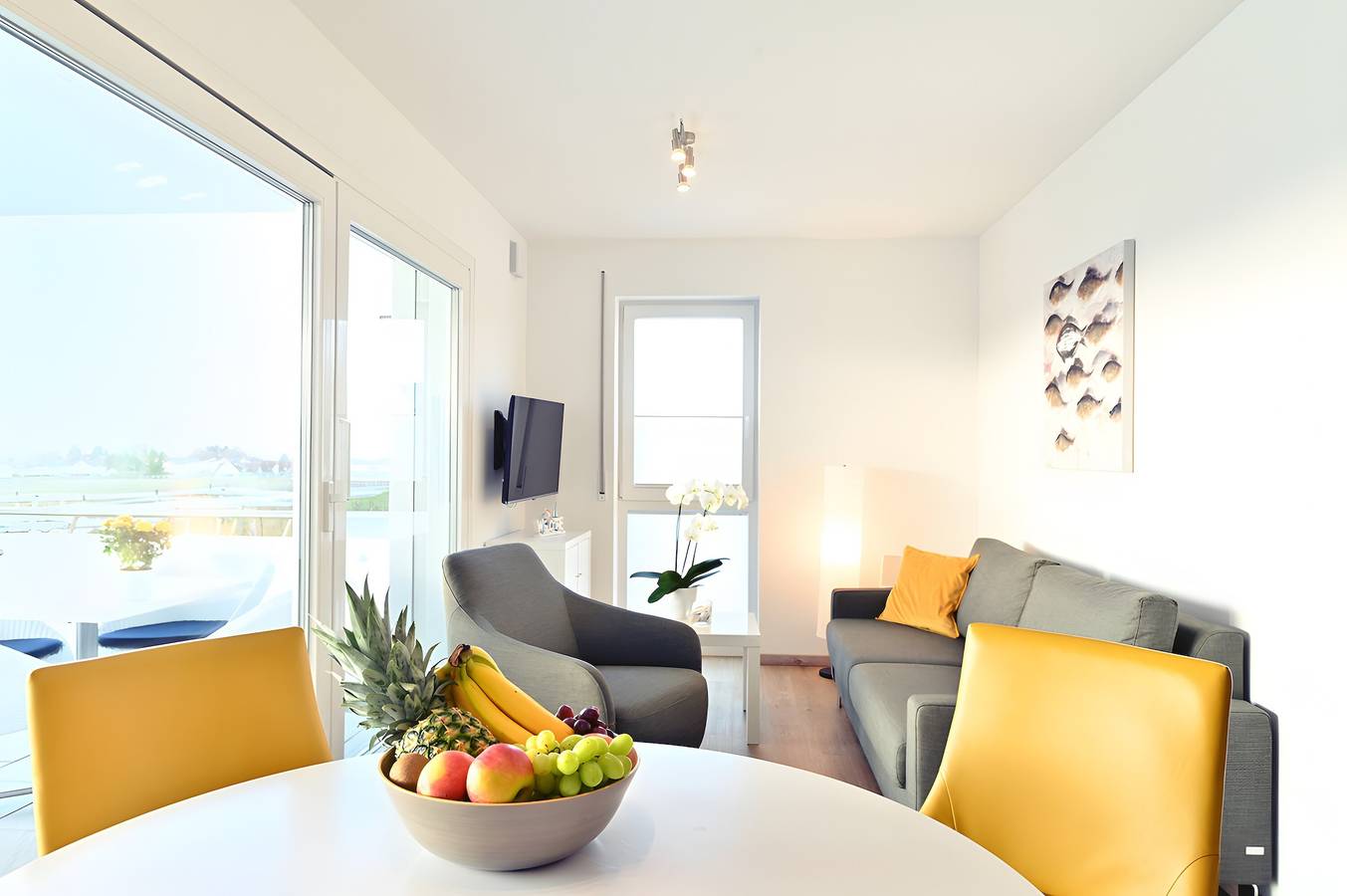 Ganze Wohnung, Ferienwohnung 'Dinkelbach Traumblick 3C' mit See- und Bergblick, Balkon und Wlan in Wasserburg (Bodensee), Bayerisch Schwaben