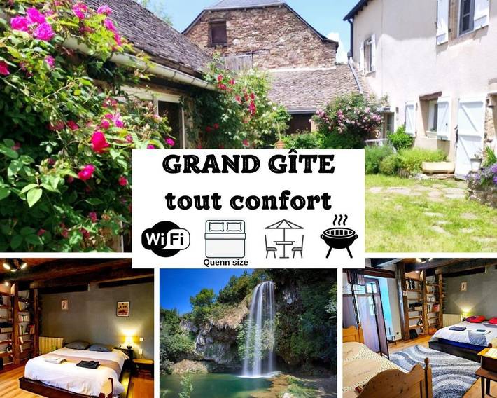 Location de vacances pour 12 personnes, avec Terrasse ainsi que Jardin et Vue à Luc-la-Primaube