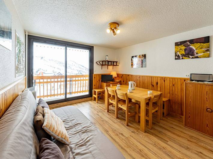 Gîte pour 5 personnes, avec Balcon dans Station De Saint Francois Longchamp