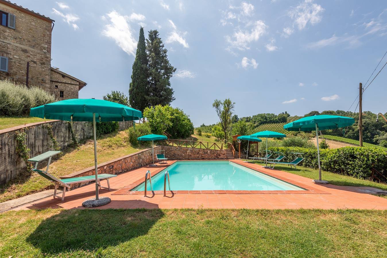 Ganze Wohnung, Apartment 'Uva' mit privatem Pool, Wlan und Klimaanlage in San Gimignano, Siena Provinz