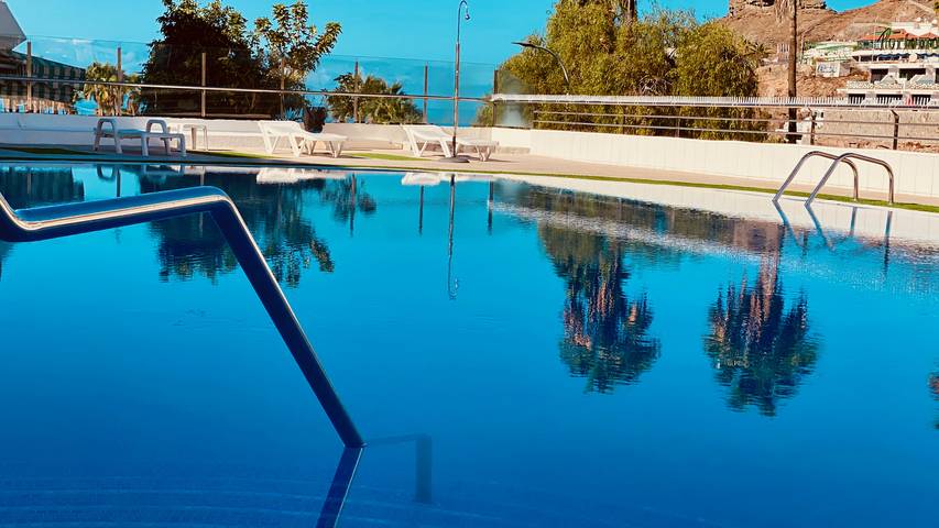 Vakantieappartement voor 3 personen, met terras en kinderzwembad in Puerto Rico (Gran Canaria)