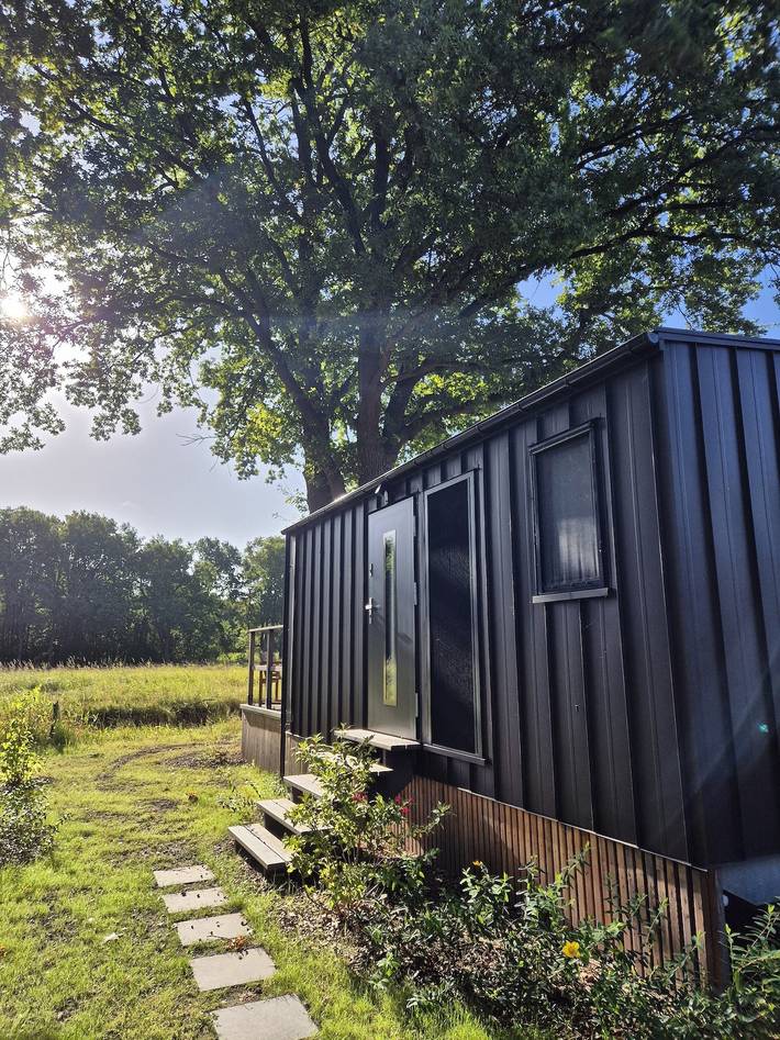 Bungalow für 2 Personen, mit Balkon und Garten in der Lüneburger Heide