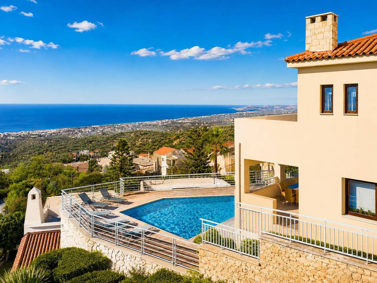 Villa für 6 Personen mit Garten in Rethymno und Umgebung
