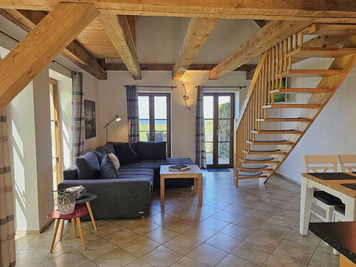 Ferienwohnung für 3 Personen, mit Terrasse und Ausblick