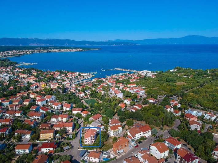 Apartament wakacyjny dla 2 osób, z Taras w Malinska