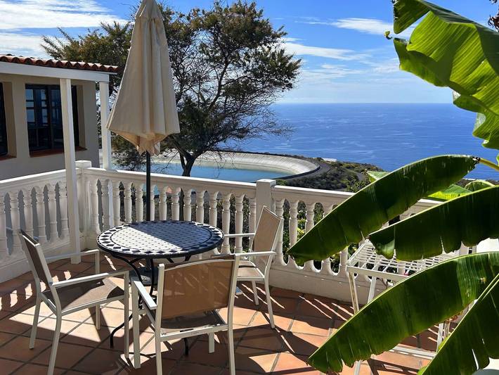 Ferienhaus für 3 Personen, mit Terrasse und Garten sowie Pool und Ausblick auf La Palma - 2