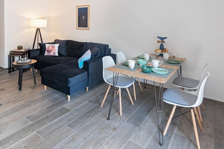 Ferienwohnung für 4 Personen, mit Terrasse und Garten sowie Sauna
