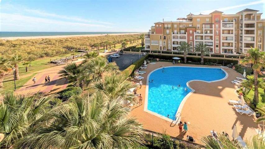 Apartamento para 6 personas, con Balcón y Terraza además de Jardín y Piscina en Punta del Moral
