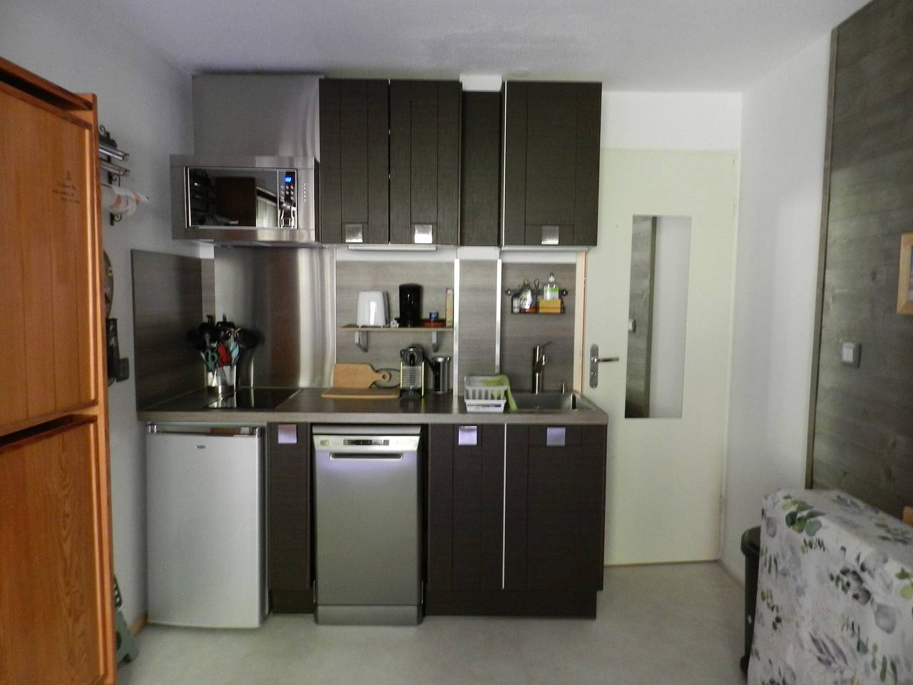 Appartement entier, Studio 3 pers, face pistes, balcon, Le Pleynet in La Ferrière, Le Pleynet Les Sept Laux