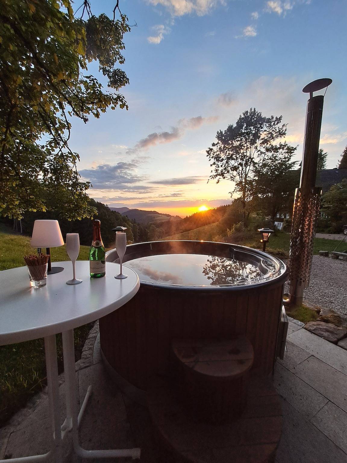 Ganze Wohnung, Ferienwohnung 'Schwarzwald Chalet - Karlshütte' mit Bergblick, privater Terrasse und Wlan in Gütenbach, Südschwarzwald