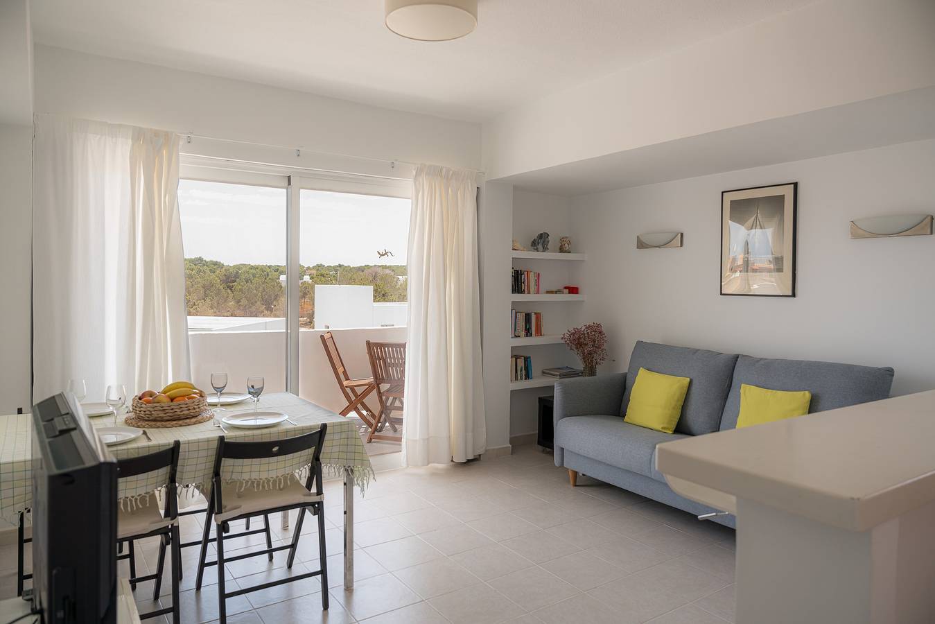 Ganze Wohnung, Ferienwohnung 'Mirada I' mit unverbaubarer Aussicht, Wlan und Klimaanlage in Es Pujols, Formentera