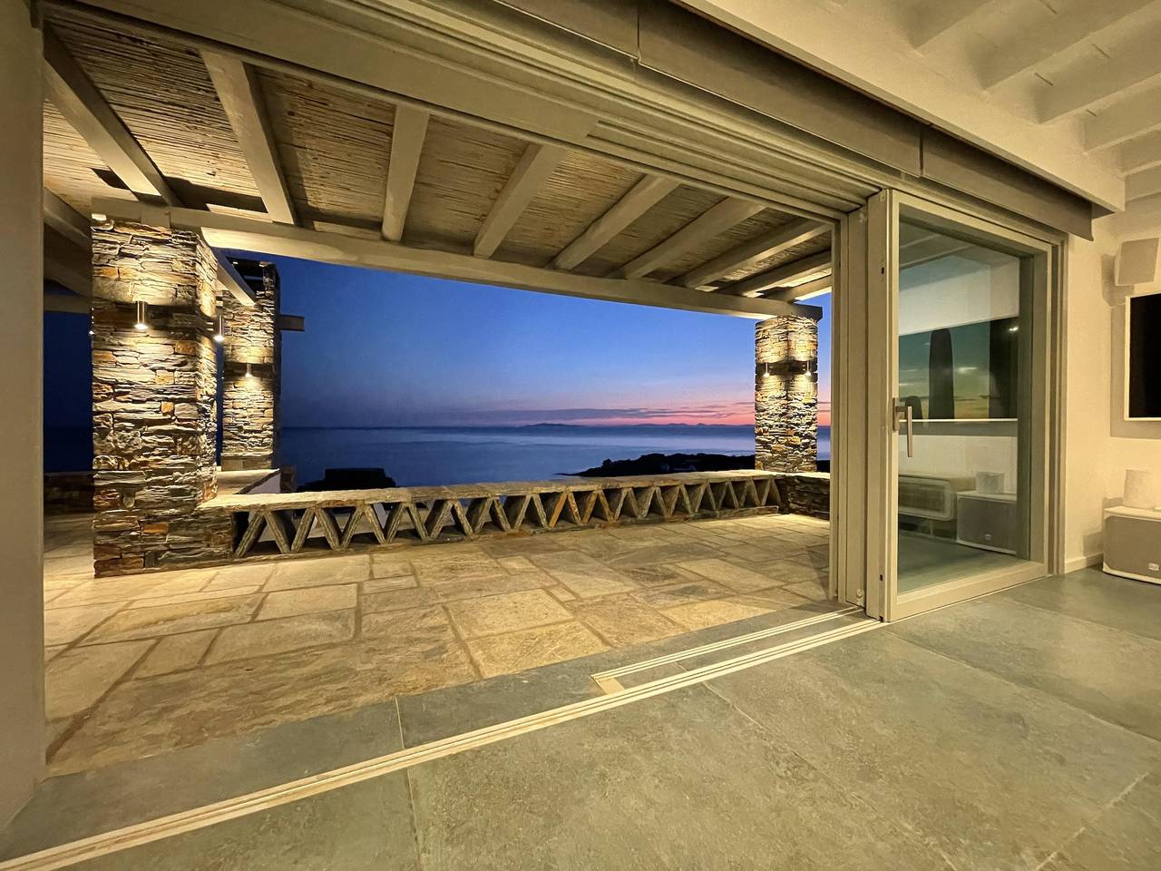 Villa per 8 persone con vista oceano in Kea