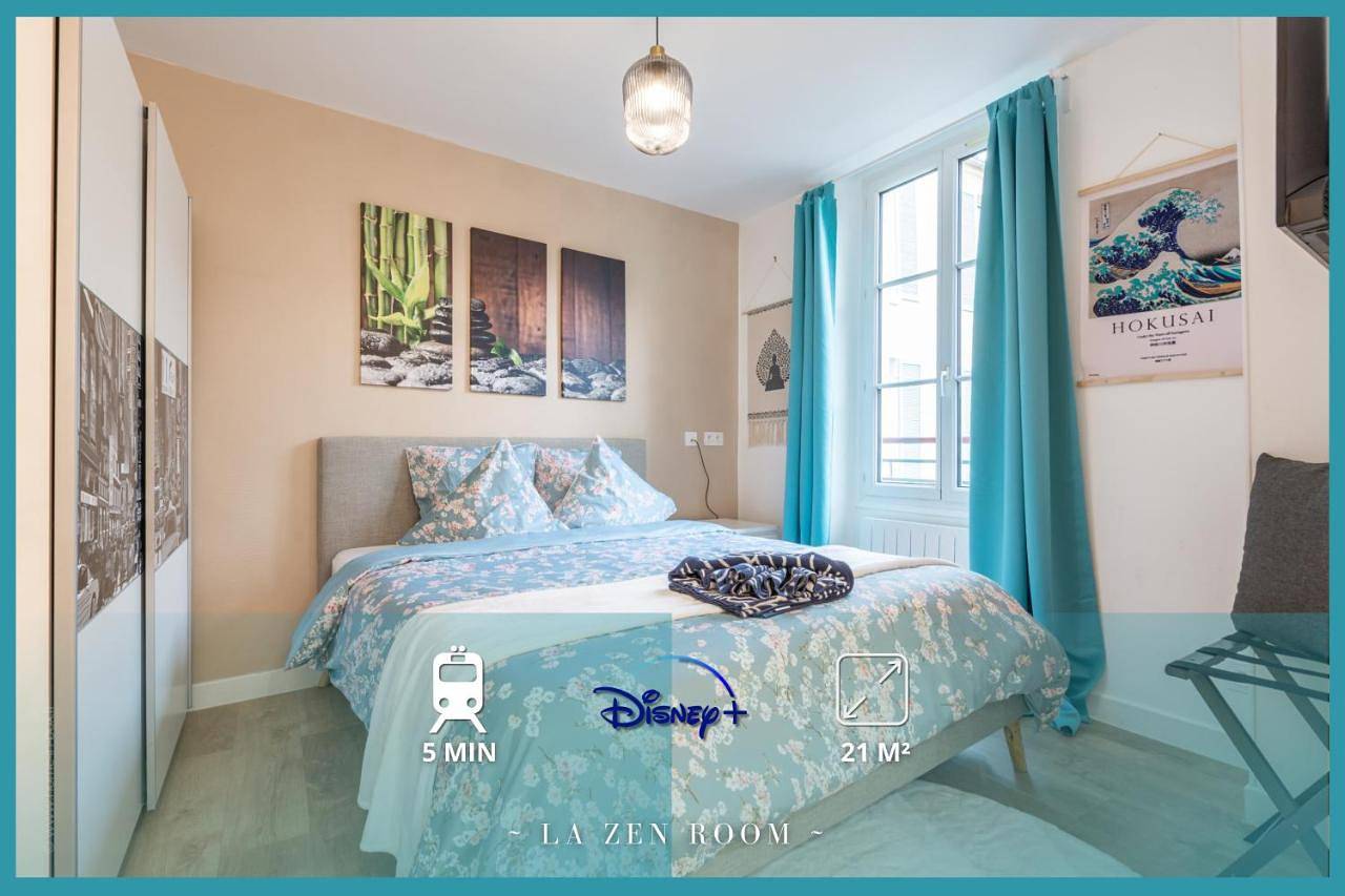 Appartement entier, Sweethost - La Zen Room - Studio Proche Gare & Disneyland in Lagny-sur-Marne, Seine-et-Marne
