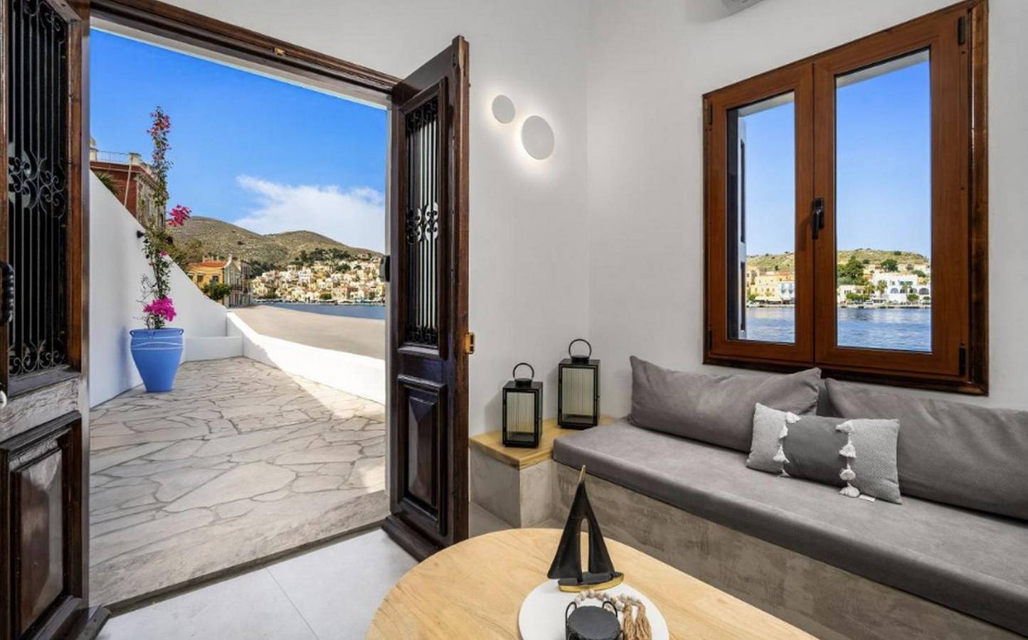 Thrilling Symi Sea-front Villa | Villa Callista View | 1 Bedroom | Breathtaking Sea Views | Private Furnished Terrace with Outdoor Dining Area| Prime Location in Ano Symi, Rhodos