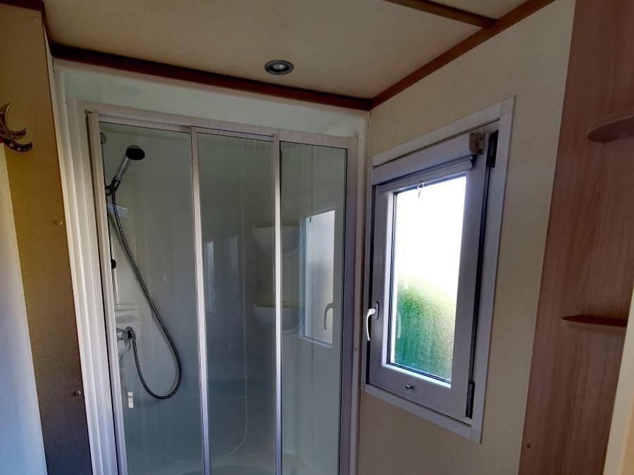 Camping Les Hortensias - Mobilheim 6 personen - Mobilheim 2 Zimmer+ Grand Confort Klimatisiert in Rosières (Ardèche), Parc naturel régional des Monts d'Ardèche