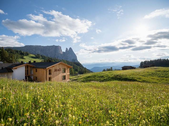 Hotel für 4 Personen, mit Garten und Balkon auf der Seiser Alm