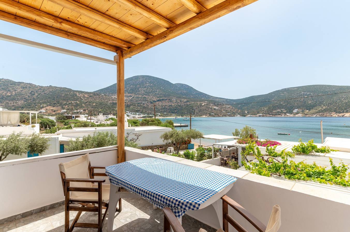 Estudio entero, Estudio 'Sifnos 6' con vistas al mar, Wi-Fi y aire acondicionado in Playa de Vathi, Cícladas