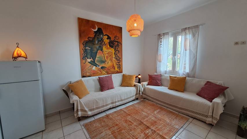 Ferienhaus für 2 Personen, mit Balkon und Garten