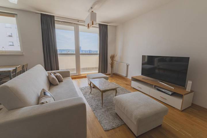 Apartament wakacyjny dla 4 osób, z Balkon i Taras oraz Widok w Przymorze