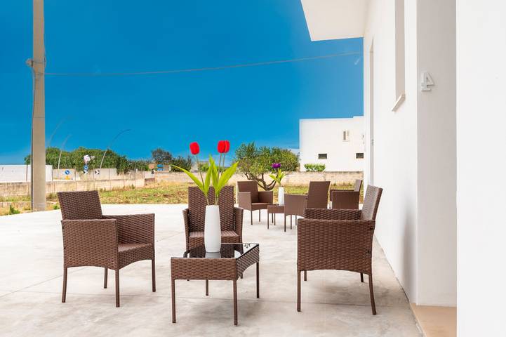 Hel studio-lejlighed, Marea Studio with Shared Garden, Kitchen, Wi-Fi & Air Conditioning in Boncore, Taranto-bugten