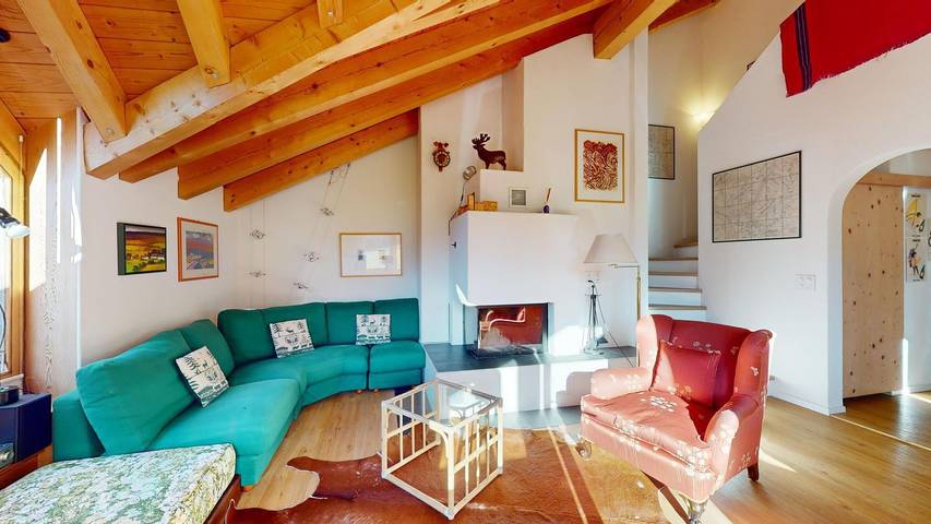 Ferienwohnung für 8 Personen, mit Balkon und Terrasse sowie Garten in Pontresina - 3
