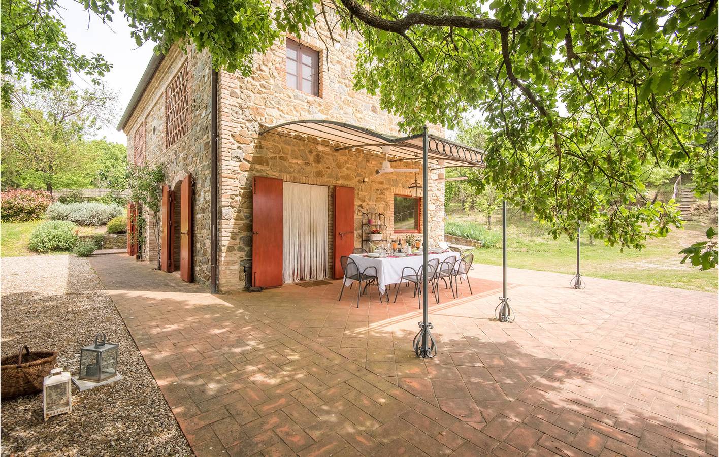Luxuriöses Appartement: Pool, Garten, Internet in Rapolano Terme, Siena Provinz