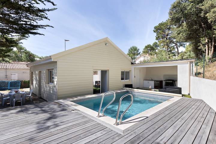 Maison de vacances pour 4 personnes, avec Jardin