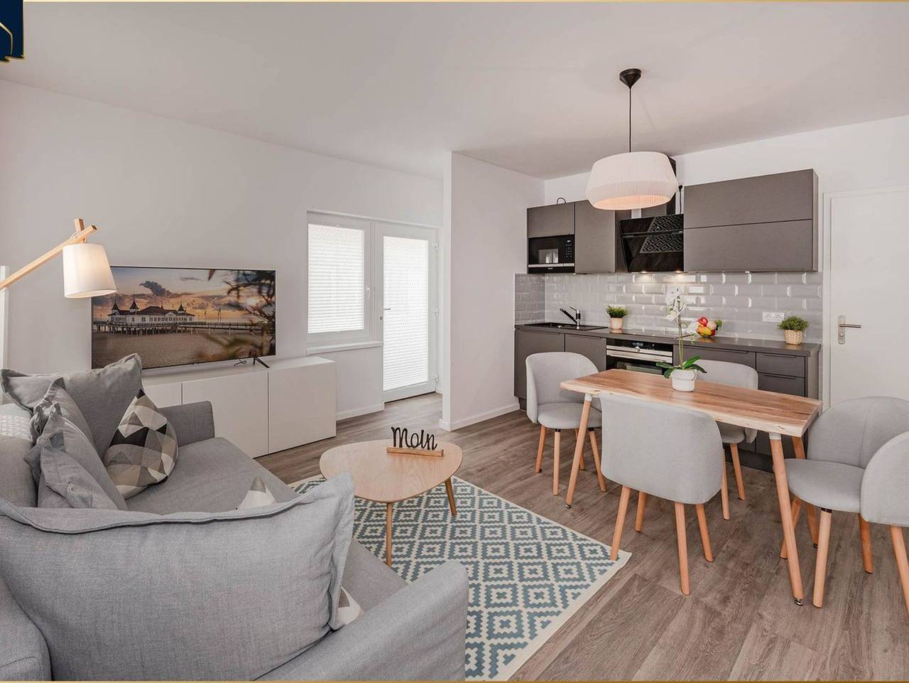 Ganze Ferienwohnung, Ferienwohnung Malmö 2 - Moderne Ferienwohnung in Ahlbeck mit Balkon, nur 150 m zum Strand in Drei Kaiserbäder, Heringsdorf