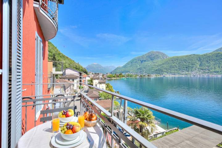 Appartement de vacances pour 4 personnes, avec vue sur le lac et balcon, animaux acceptés - 1