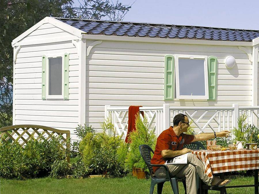 Camping Pors Ar Vag - Mobilhome 4 personnes - 30 m2 - terrasse non couverte in Plomodiern, Région de Châteaulin