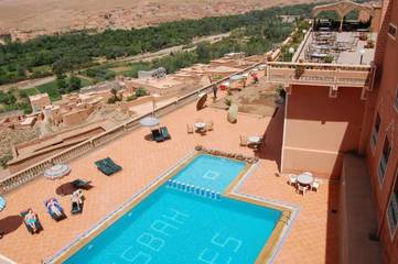 Chambre d’hôte pour 4 personnes, avec jardin et piscine ainsi que vue et bassin pour enfant, animaux acceptés à Boumalne-Dadès