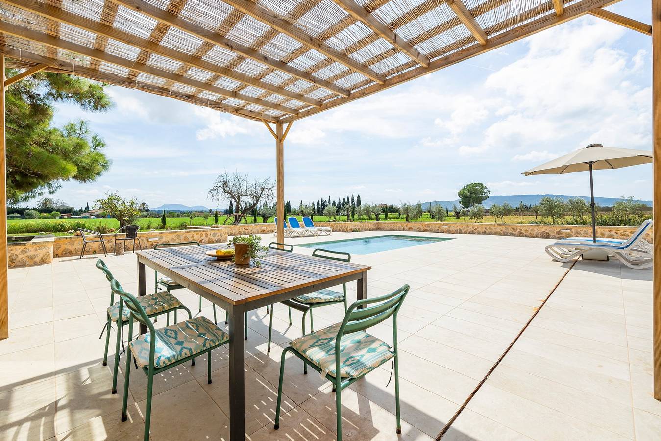Casa de vacaciones 'Sa Caseta Biniali' con terraza privada, piscina y aire acondicionado in Sancellas, Interior de Mallorca