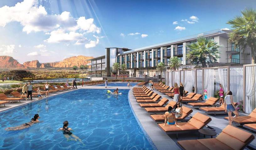 Hotel für 4 Personen, mit Sauna und Whirlpool sowie Terrasse und Pool in Utah