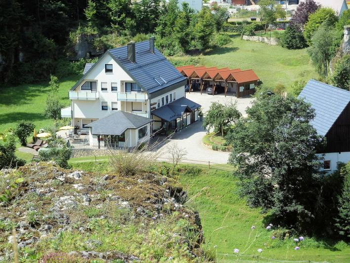 Ferienwohnung für 2 Personen, mit Garten und Sauna sowie Ausblick, kinderfreundlich in Obertrubach - 2