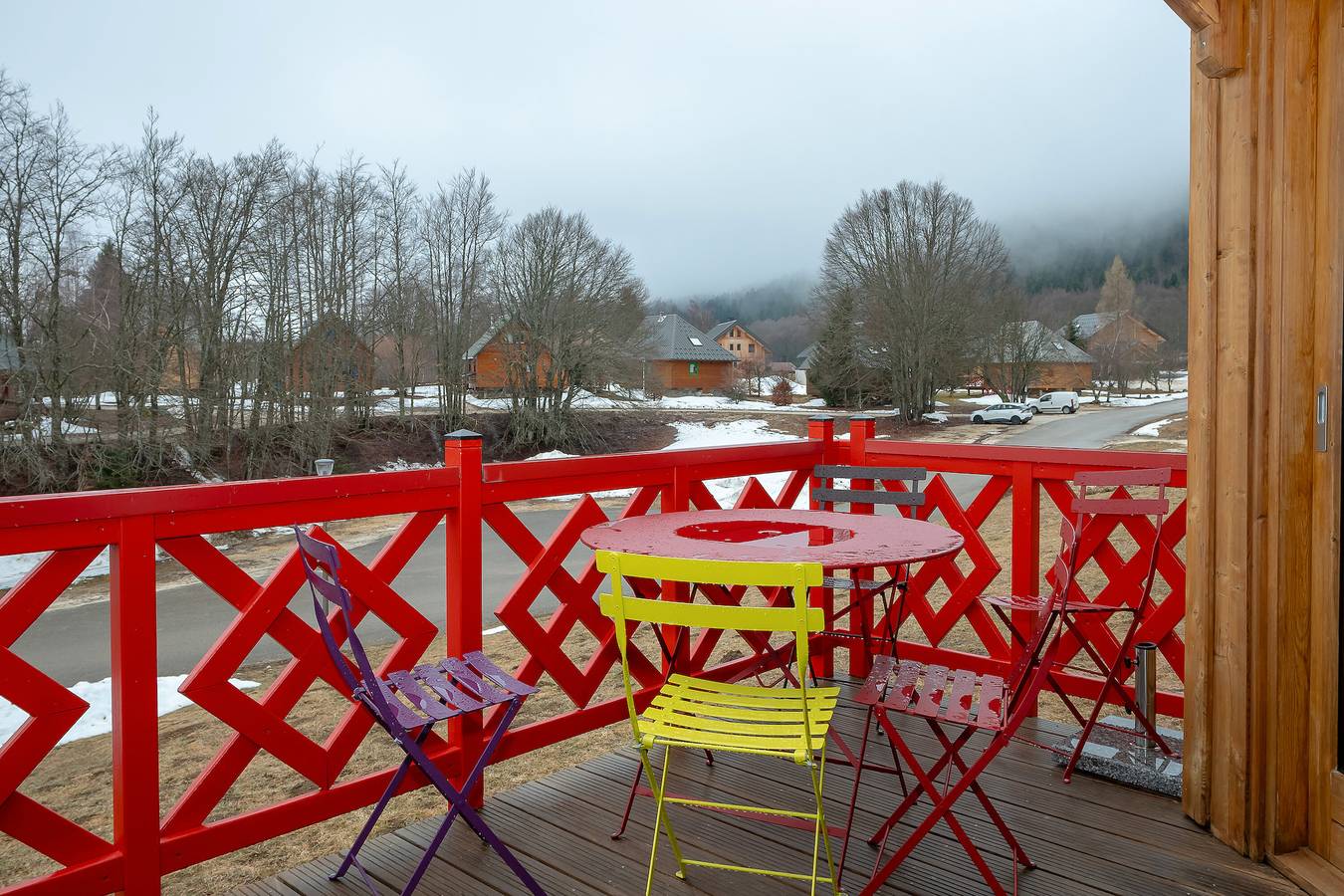 Chalet '228 - Village Nordique' with Mountain View, Shared Pool and Private Terrace in La Féclaz, Les Déserts