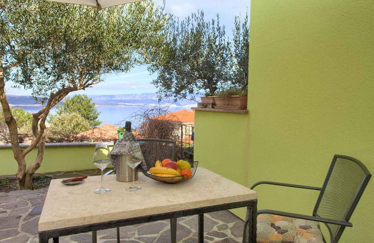 Apartament wakacyjny dla 3 osób, z ogród, zwierzęta dozwolone w Vrbnik