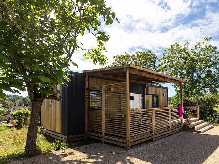 Camping Sites et Paysages - Le Ventoulou - Mobilhome 4 personnes - Cottage Terrasses du Causse - 2 chambres in Thégra, Parc Naturel Régional des Causses du Quercy