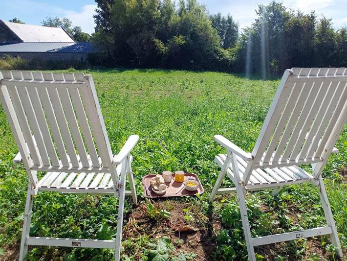Location de vacances pour 6 personnes, avec jardin à Saint-Lô-d'Ourville