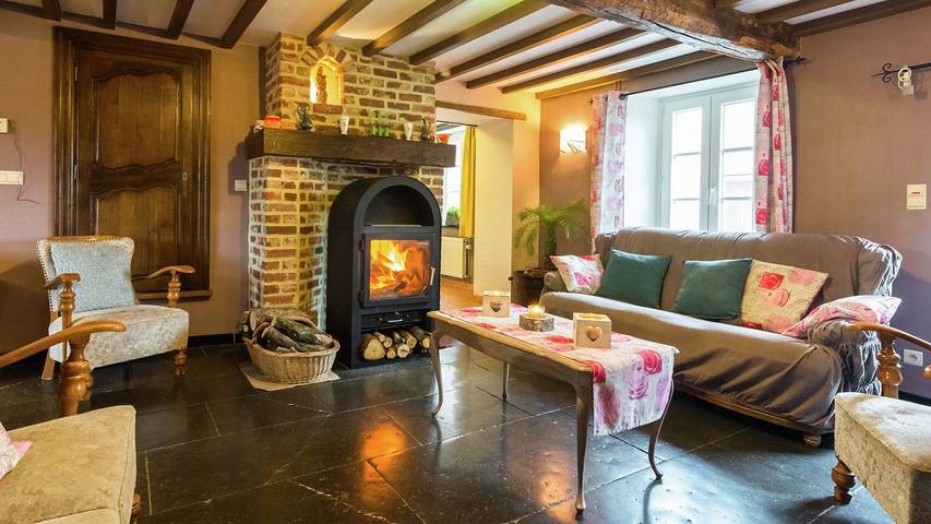 Location de vacances pour 9 personnes, avec jacuzzi ainsi que terrasse et jardin à Doische