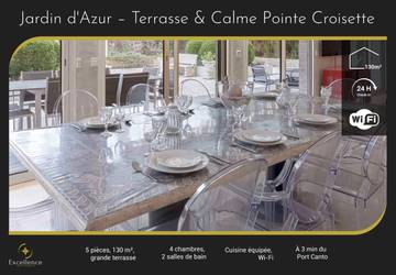 Gîte pour 8 personnes, avec jardin dans Port Pierre Canto Cannes