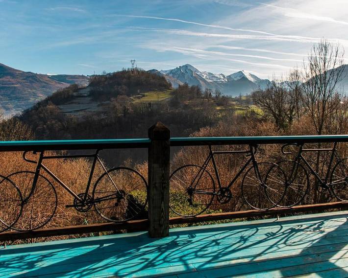 Appartement de vacances pour 2 personnes, avec Terrasse ainsi que Jardin et Vue
