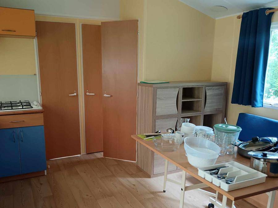 Camping La Vallée - Mobilheim 6 personen - Lavendel in Perpezat, Regionaler Naturpark Volcans d'Auvergne