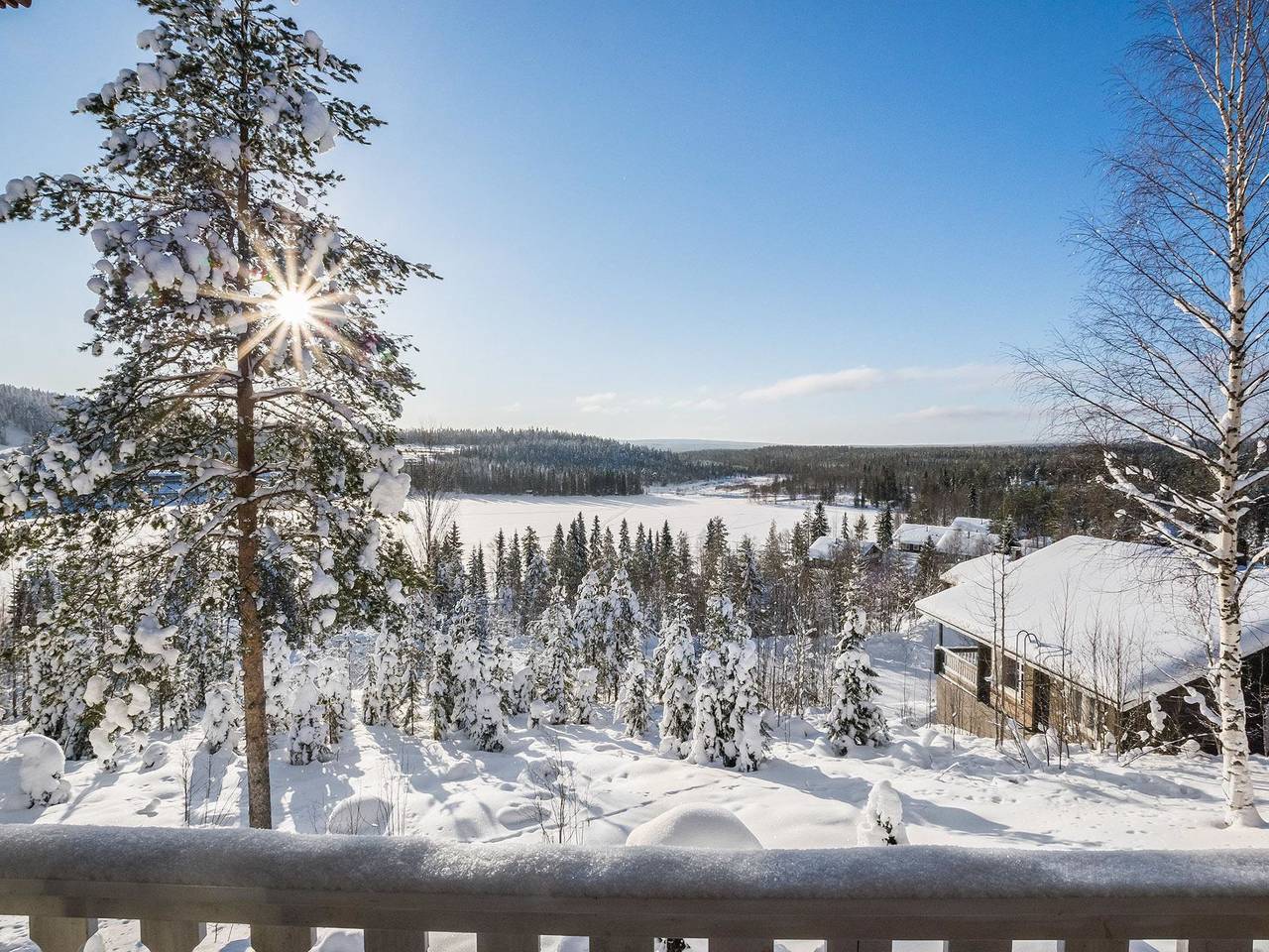 Aurinkoalppi 12a paritalon yläkerta in Ukkohalla, Kainuu